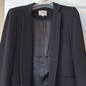 EUC Loft lined black blazer